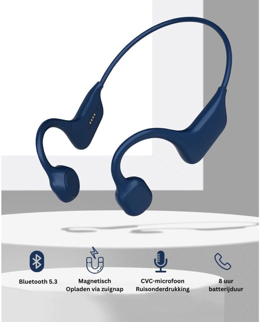 Merkloos - Bone Conduction Headphone - Blauw