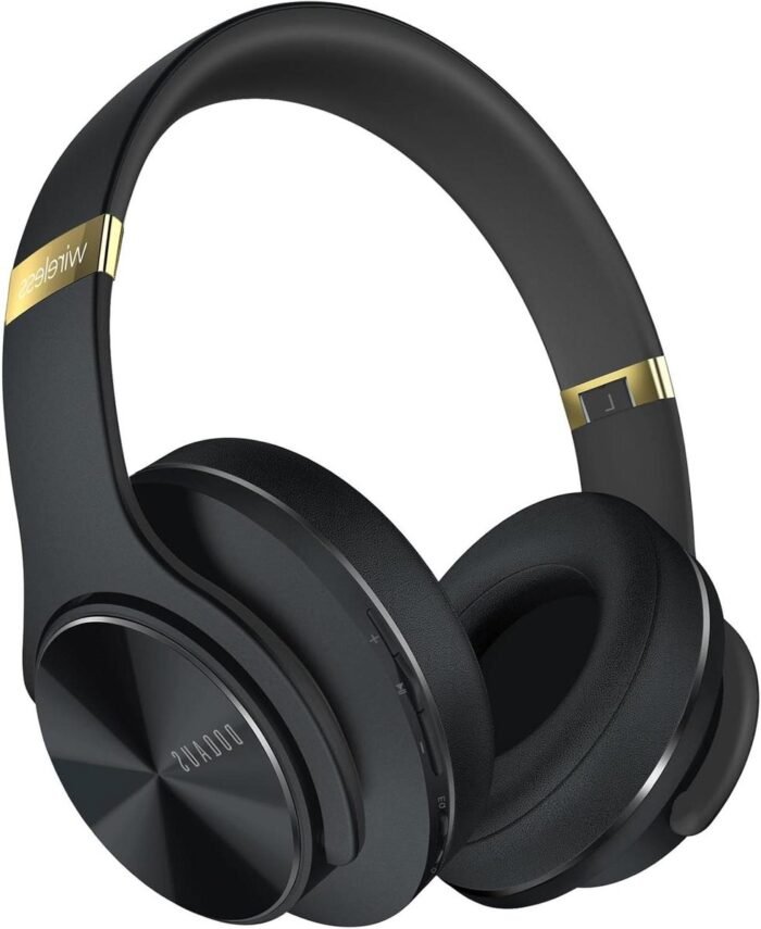 Merkloos - Care 1 Over-Ear Koptelefoon - Zwart-Goud