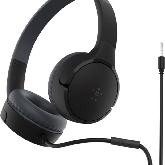 Solacis - Kinderkoptelefoon met Draad - Zwart