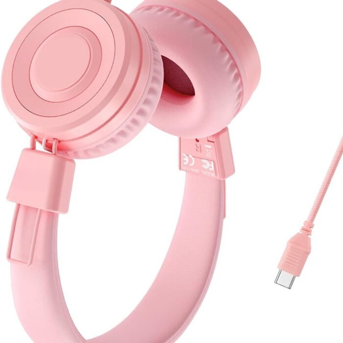 Vellaro - Kinderkoptelefoon met USB-C - Roze