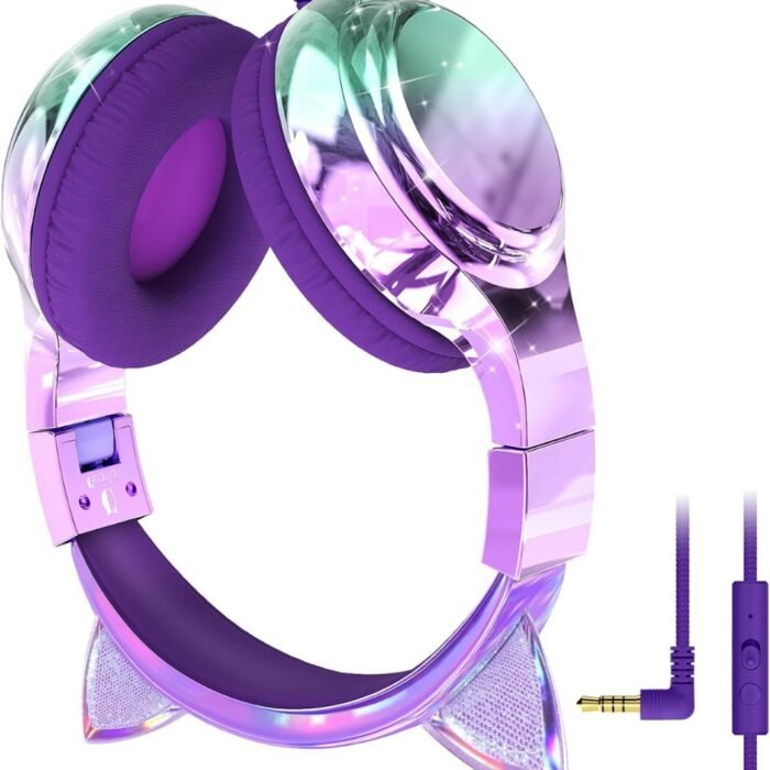 Vellaro - Kinderkoptelefoon met Draad - Paars