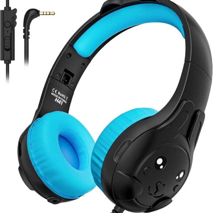 Merkloos - Kinderkoptelefoon - Zwart