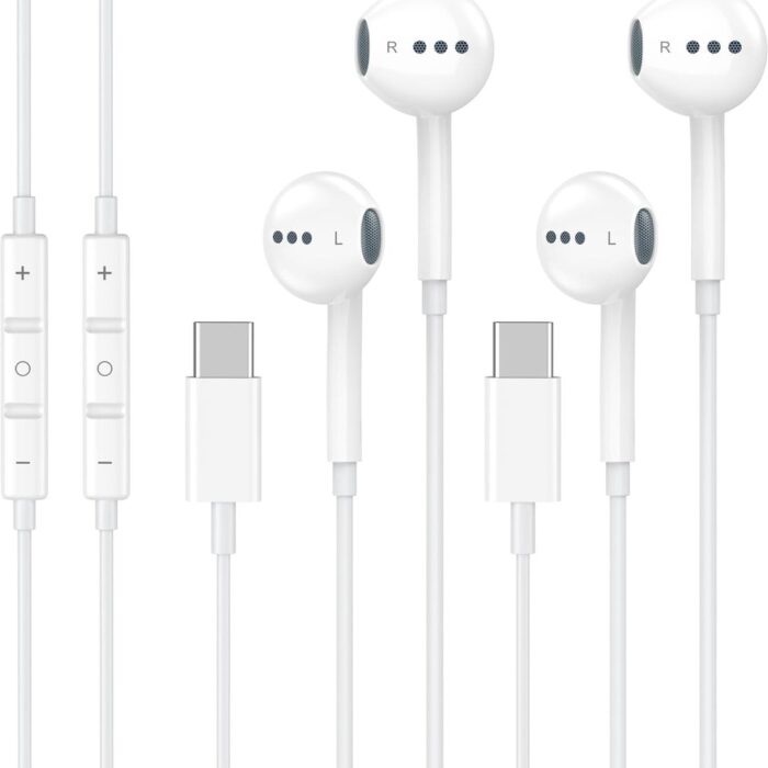 Merkloos - EarPods voor iPhone 15/16 - Wit