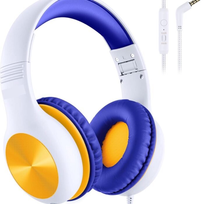 Velox - Koptelefoon Kinderen - Wit Oranje