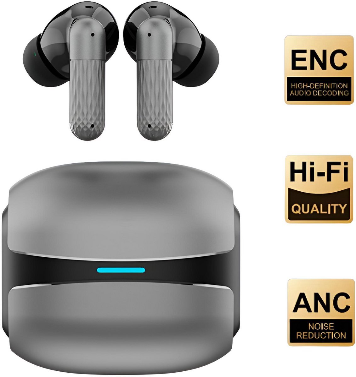 FitBeats - K505 Noise Cancelling Oordopjes - Grijs