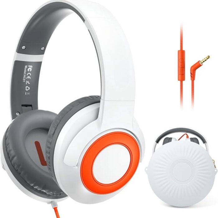 Merkloos - Kinderkoptelefoon - Wit