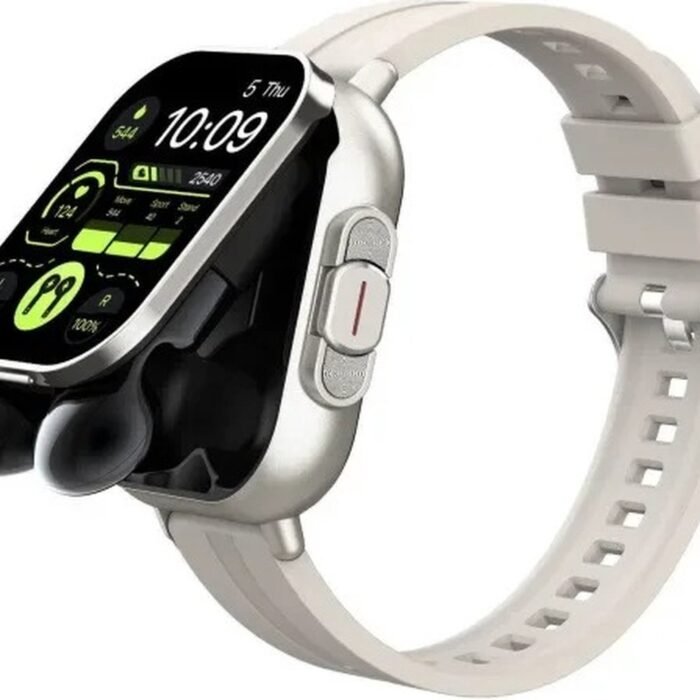 DrPhone - DualX Duo2 - Smartwatch met Oordoppen - Wit