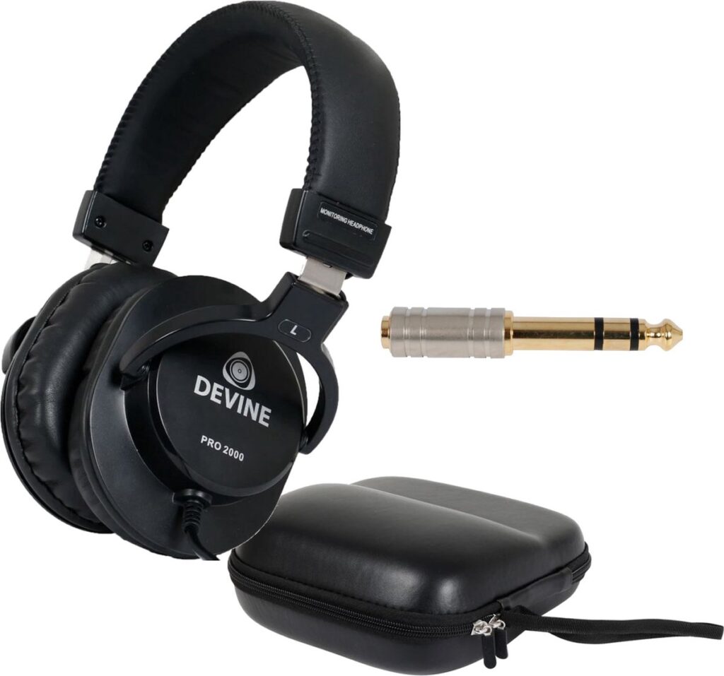 Devine - PRO 2000 Hoofdtelefoon - Zwart