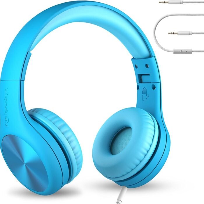 Solacis - Kinder Koptelefoon met Draad - Blauw