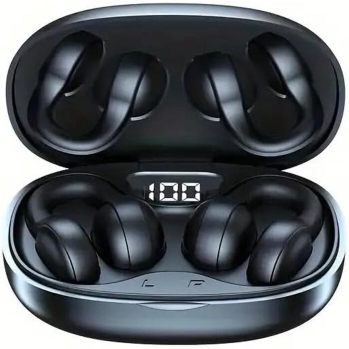 Merkloos - Draadloze Open Ear Koptelefoon - Zwart