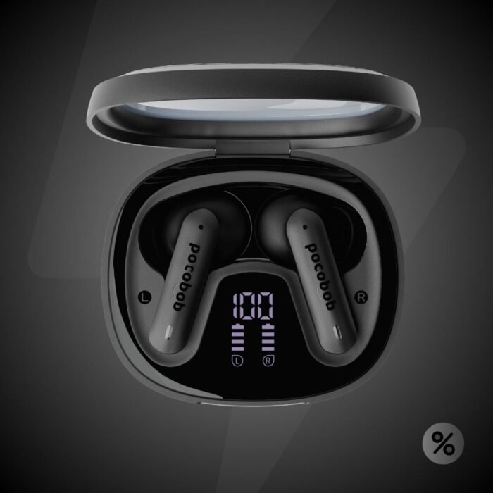 pocobob - 8 Draadloze In-ear Oordopjes - Zwart