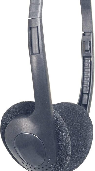 Merkloos - Stereo Koptelefoon met 5m Kabel - Zwart