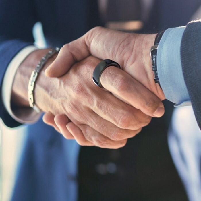 Techmade - Moon Smart Ring - Zwart