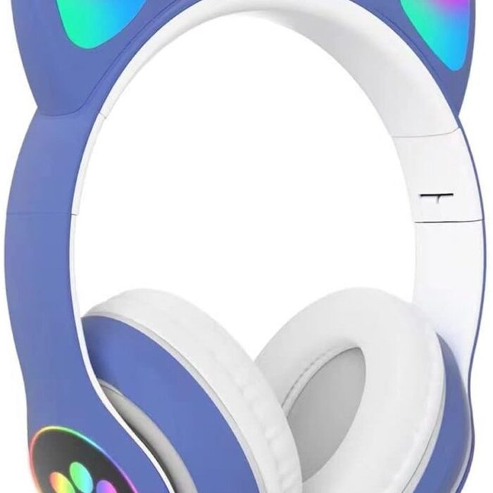 longziming - Draadloze Kinder Koptelefoon - Blauw en wit