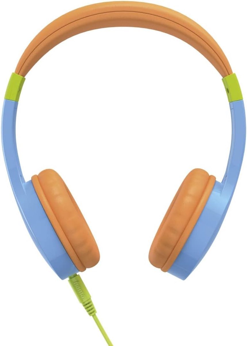 Solacis - Kinderkoptelefoon met kabel - Blauw Oranje
