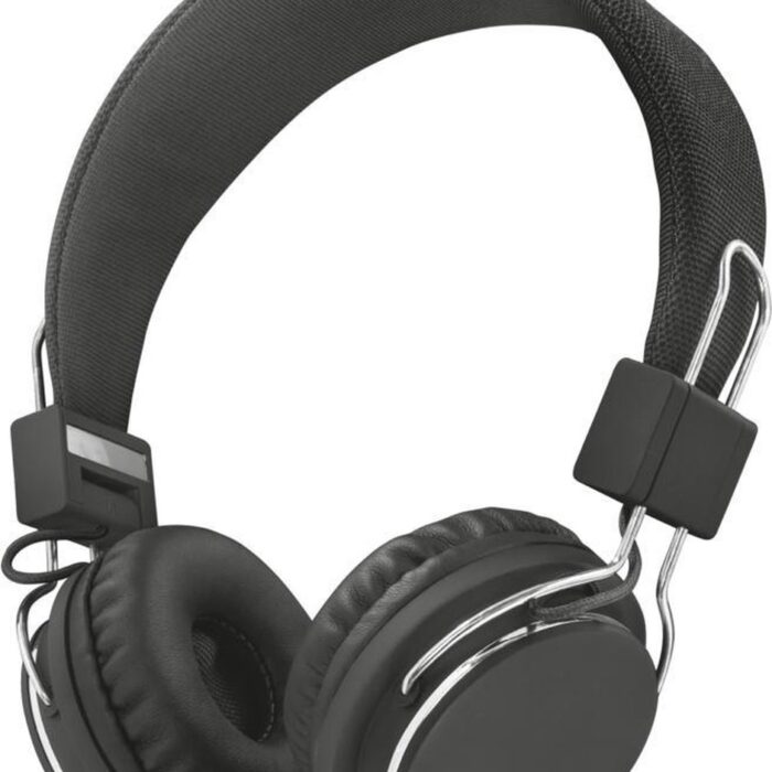 Trust - Ziva Hoofdband Headset - Zwart/Chroom
