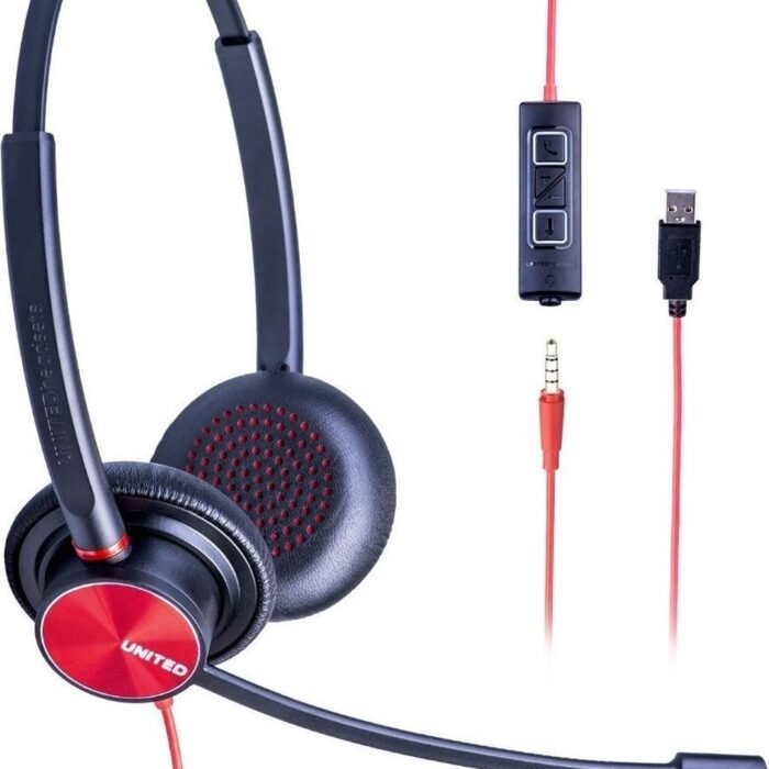 United Headsets - UH-MAX40USBMS Hoofdtelefoon - Zwart...