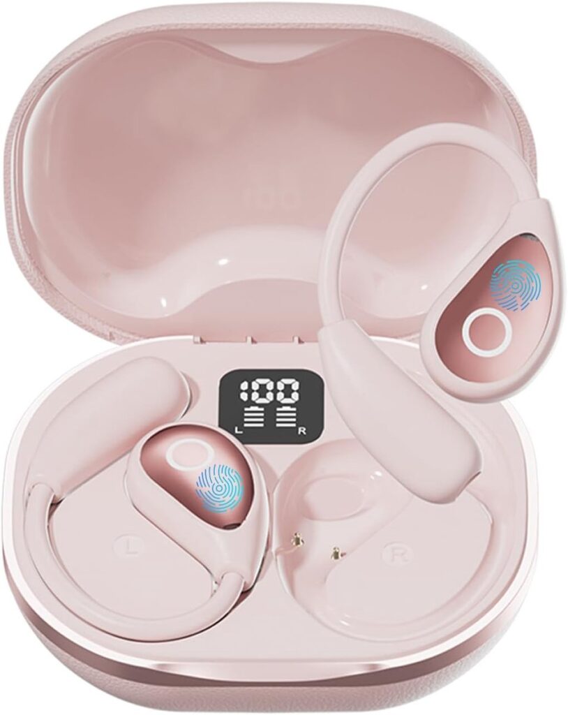 Merkloos - Open Ear Sport Oordopjes - Roze