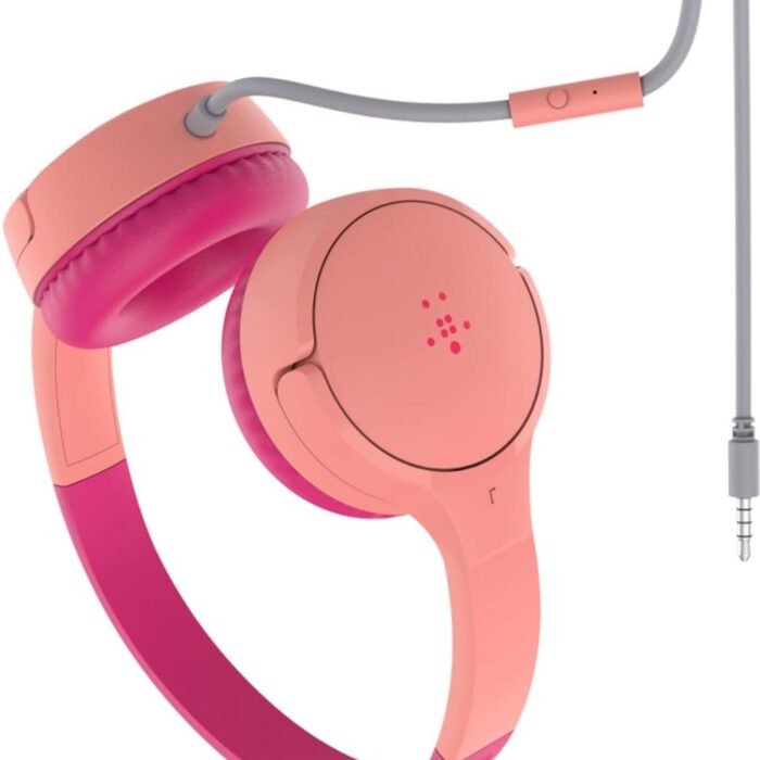 Vellaro - Mini Bedrade Kinderkoptelefoon - Roze