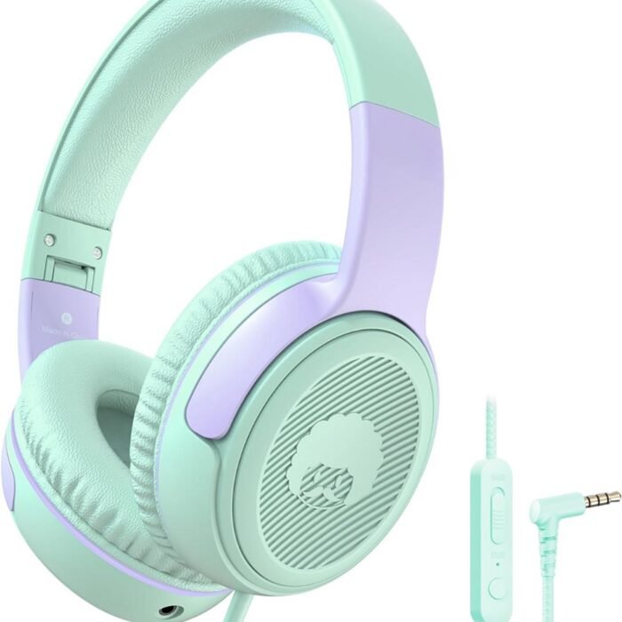 Merkloos - Kinderkoptelefoon - Groen Paars