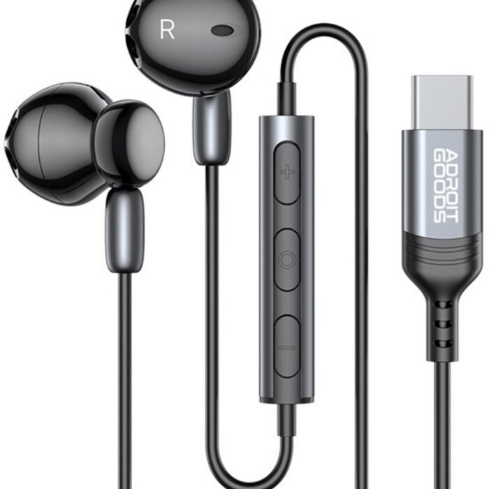 AdroitGoods - USB-C Oortelefoons - Zwart