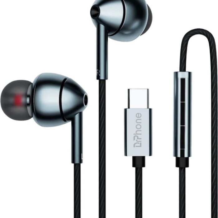 DrPhone - Hi-ProSound USB-C Hoofdtelefoon - Grijs