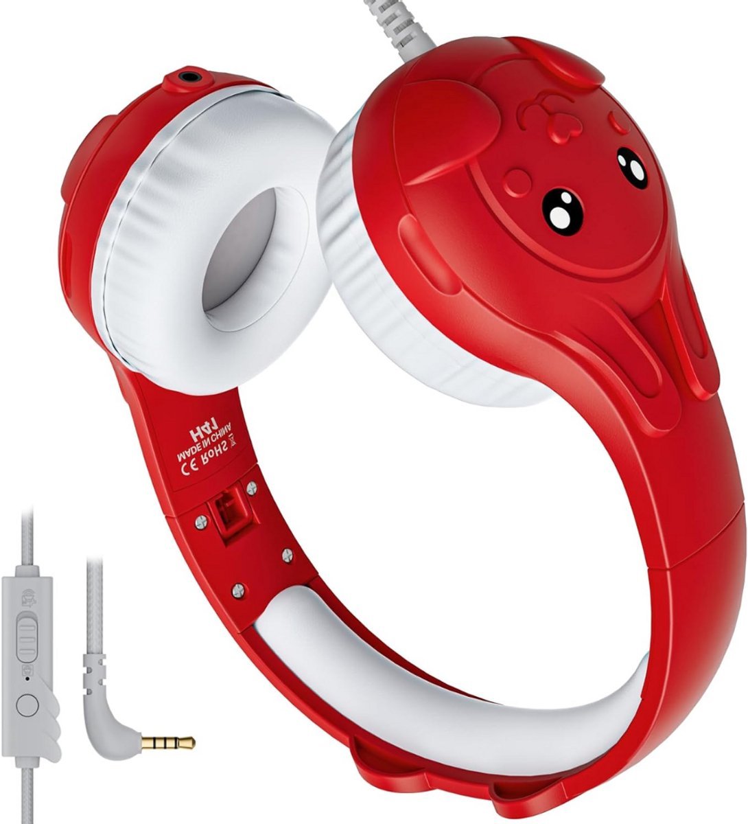 Vellaro - Bedrade Kinderkoptelefoon - Rood