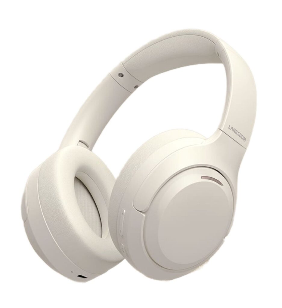 Langsdom - Draadloze Bluetooth Koptelefoon - Beige