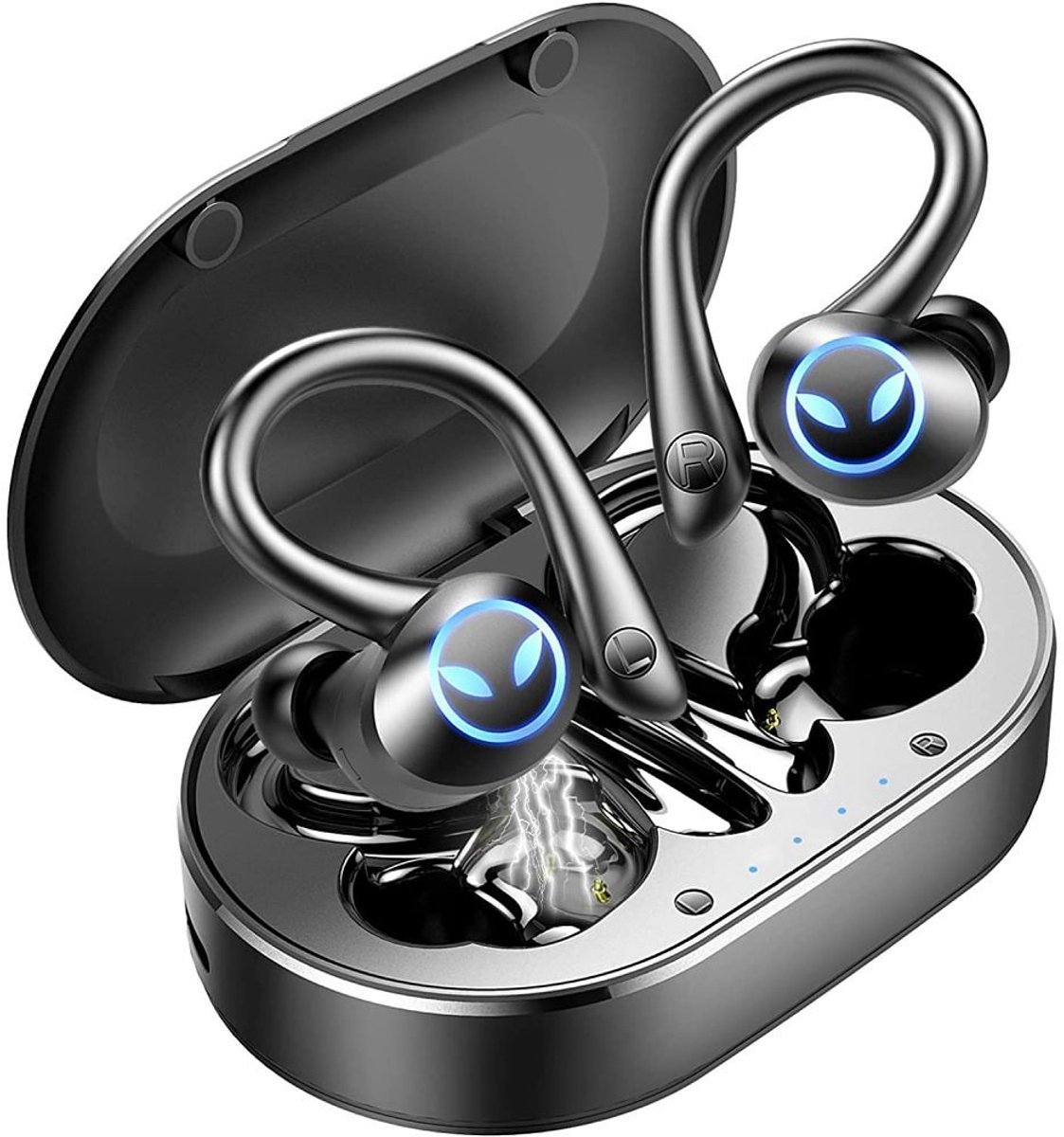 Merkloos - Bluetooth Sportoortelefoons - Zwart