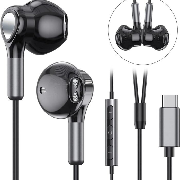 Merkloos - USB-C Oordopjes met DAC - Zwart