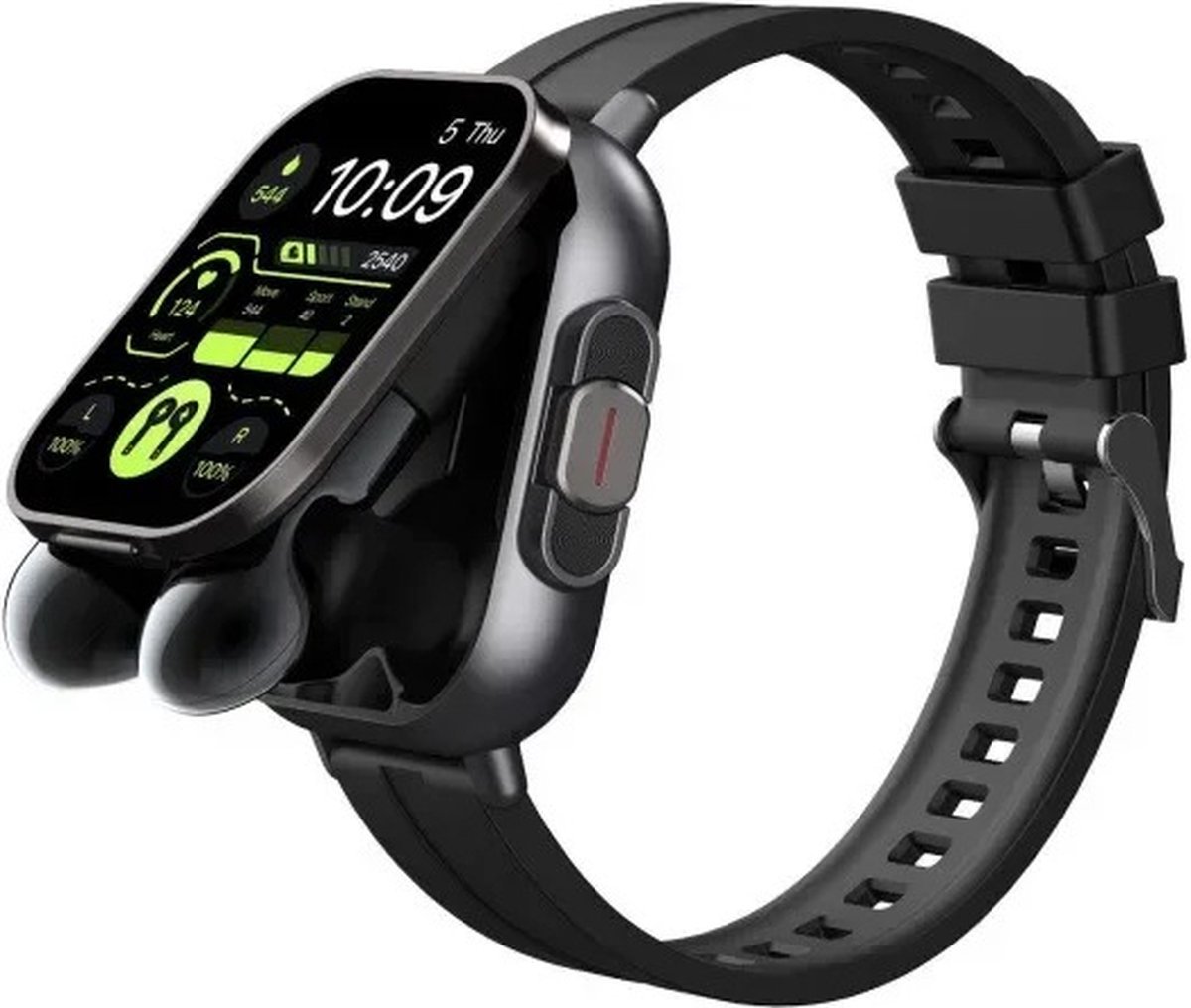 DrPhone - DualX Duo2 - Smartwatch - Zwart