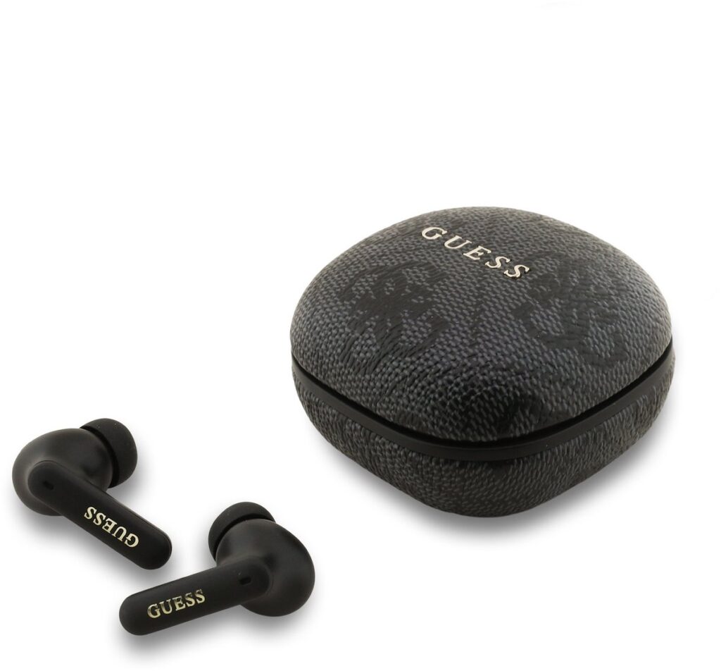 GUESS - 4G Script Logo ENC TWS Oordopjes - Zwart