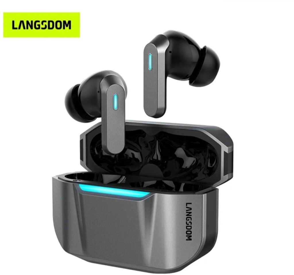 Langsdom - Dual-mic ANC oordopjes - Zwart