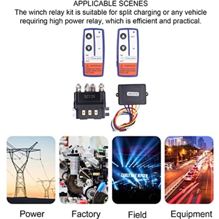 Merkloos - 12V 250A lierrelaisset - Standard