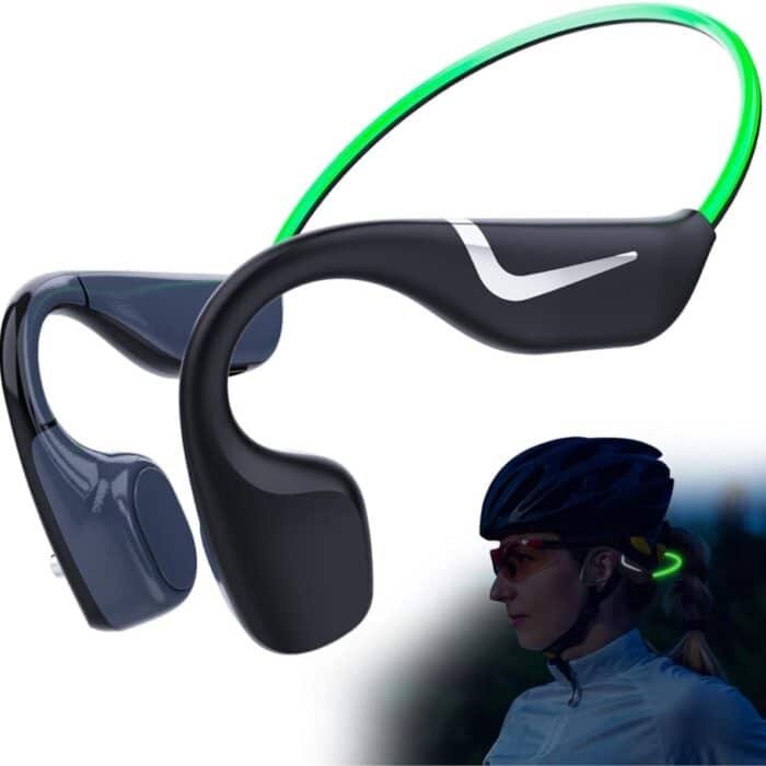 White-Label® - Bone Conduction Headphone - Zwart/Groen