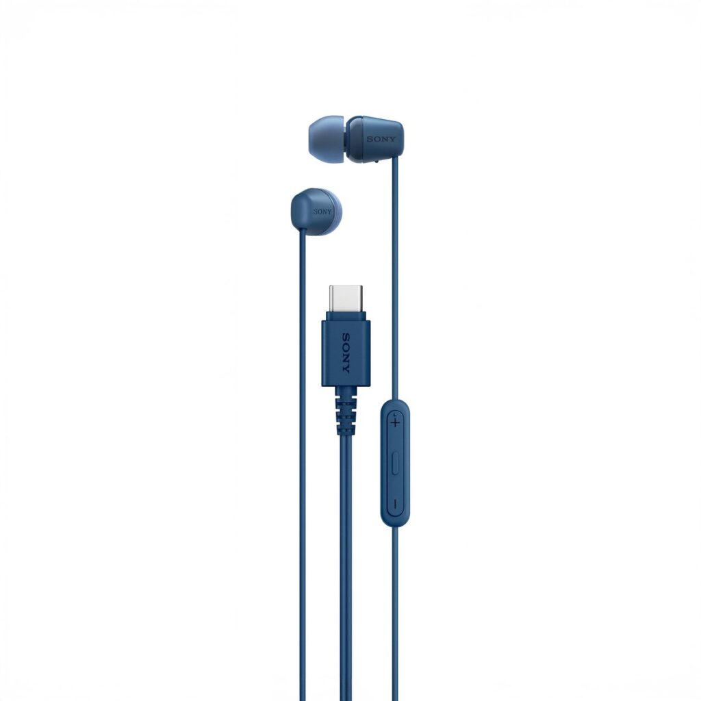 Sony - IER-EX15C USB-C oordopjes - Blauw