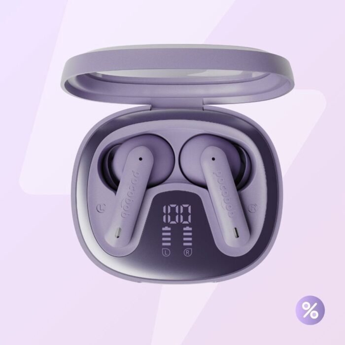 pocobob - 8 Draadloze oordopjes - Lichtpaars