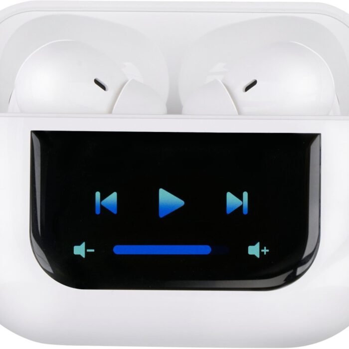 Grundig - Oordopjes ANC met LED-display - Wit