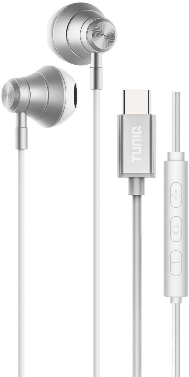 TUNIQ - Oortjes Type C - Zilver