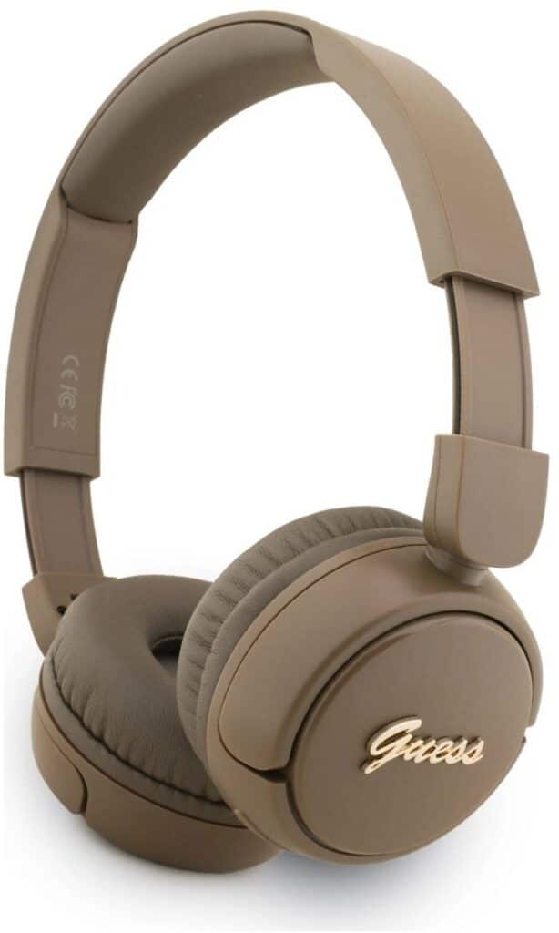 GUESS - Metal Logo Script Hoofdtelefoon - Bruin