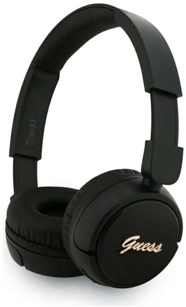 GUESS - Metal Logo Script Hoofdtelefoon - Zwart
