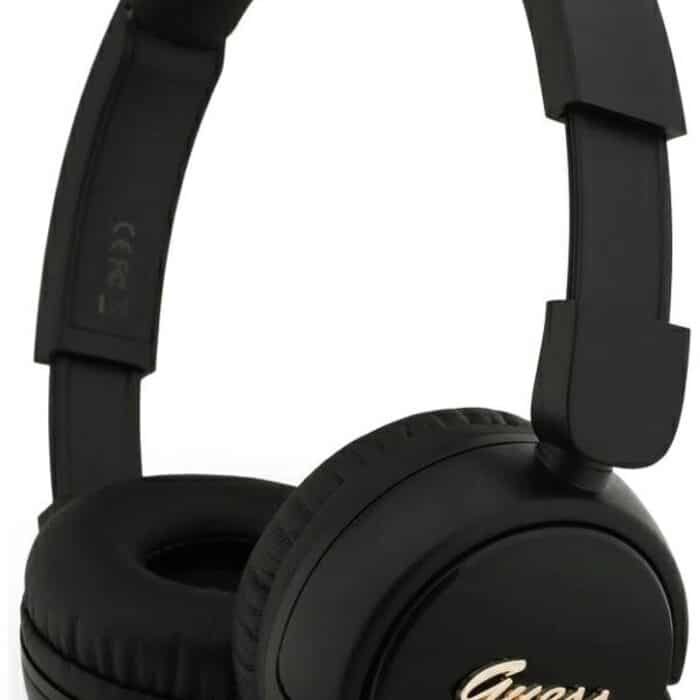 GUESS - Metal Logo Script Hoofdtelefoon - Zwart