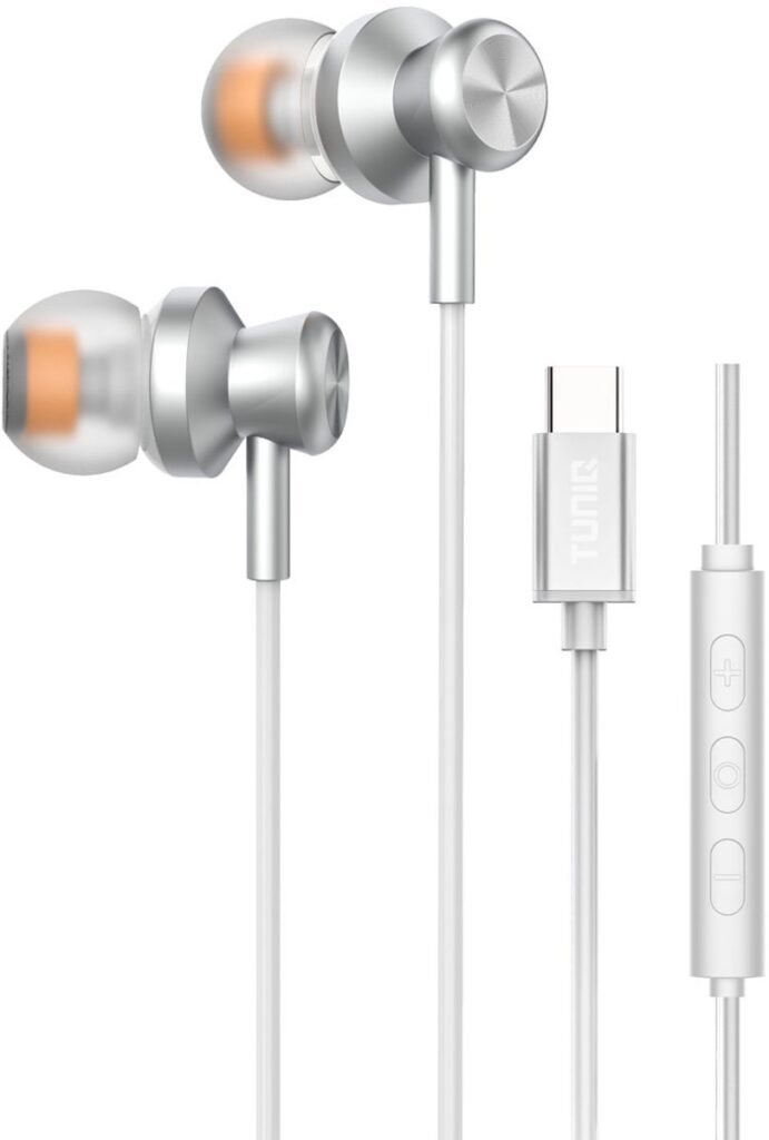 TUNIQ - Oortjes met USB-C - Zilver