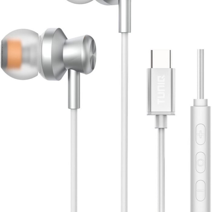 TUNIQ - Oortjes met USB-C - Zilver