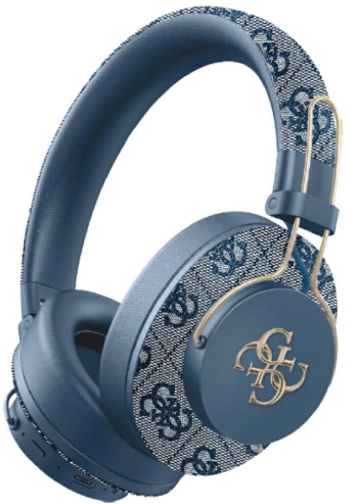 GUESS - Bluetooth ENC Metal 4G Hoofdtelefoon - Blauw