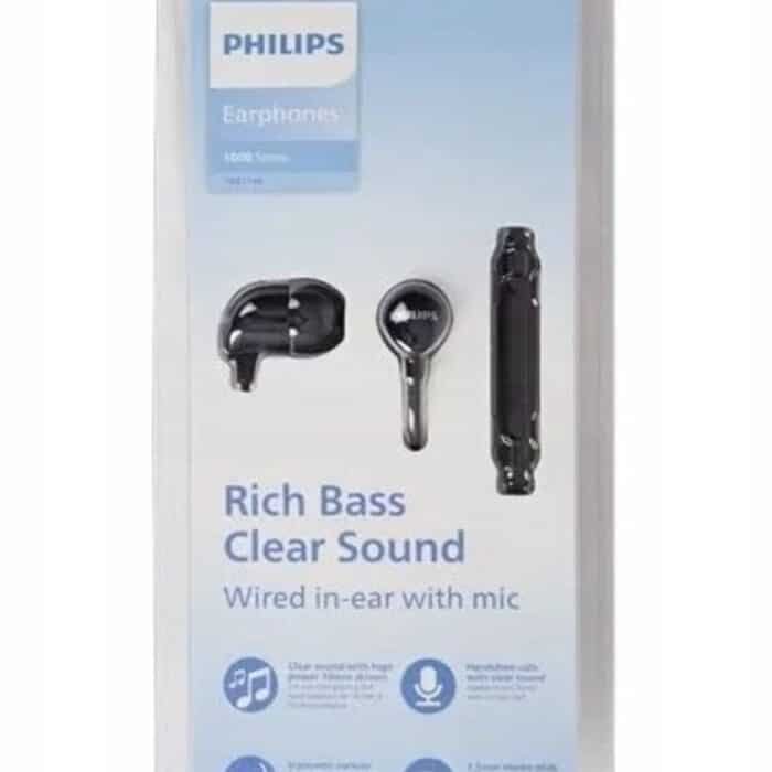 Philips Sound - TAE1146 In-Ear Oordopjes - Zwart