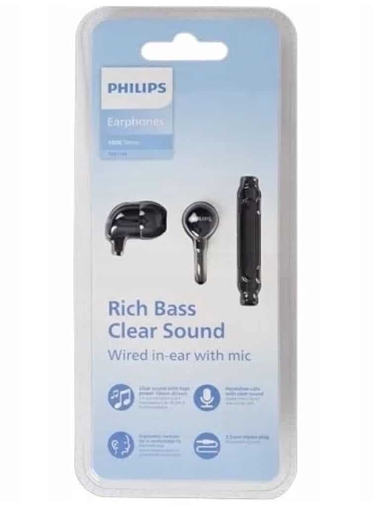 Philips Sound - TAE1146 In-Ear Oordopjes - Zwart
