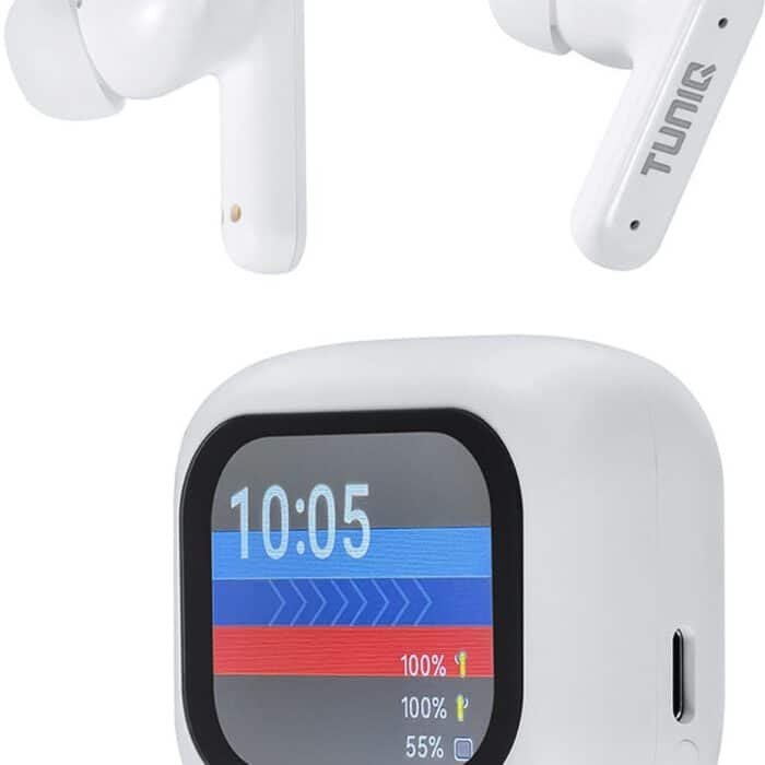 TUNIQ - Draadloze oortjes met oplaaddoos - Wit