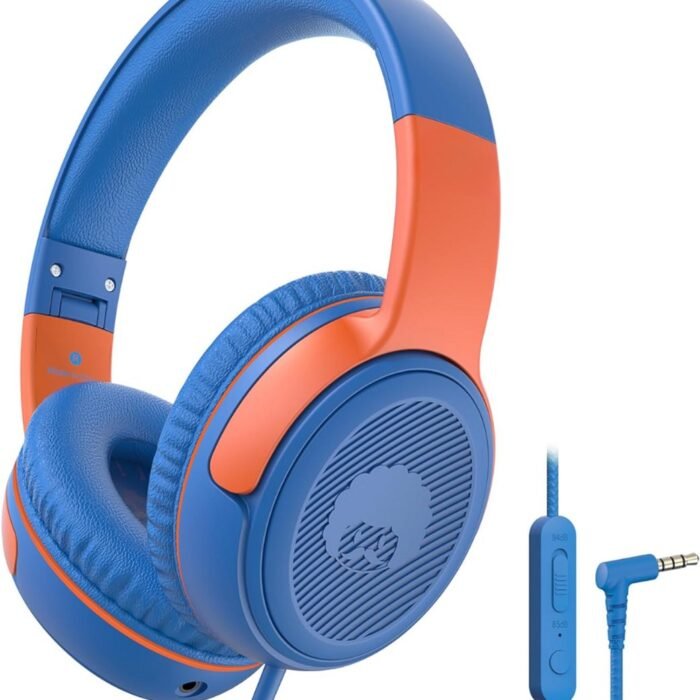 Merkloos - Kinderkoptelefoon - Blauw Oranje