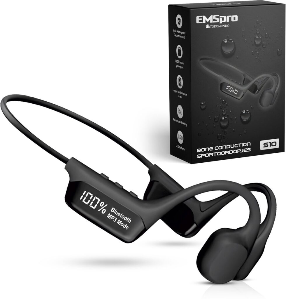 Tokomundo - Bone Conduction Oordopjes - Zwart
